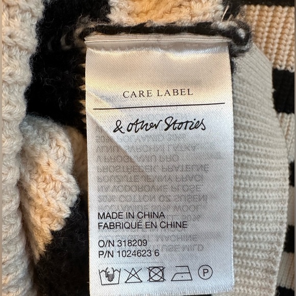 🔥& Other Stories Striped Half-Zip Sweater, NWOT, XS - Picture 7 of 7